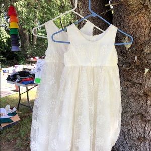 2 flower girl dresses